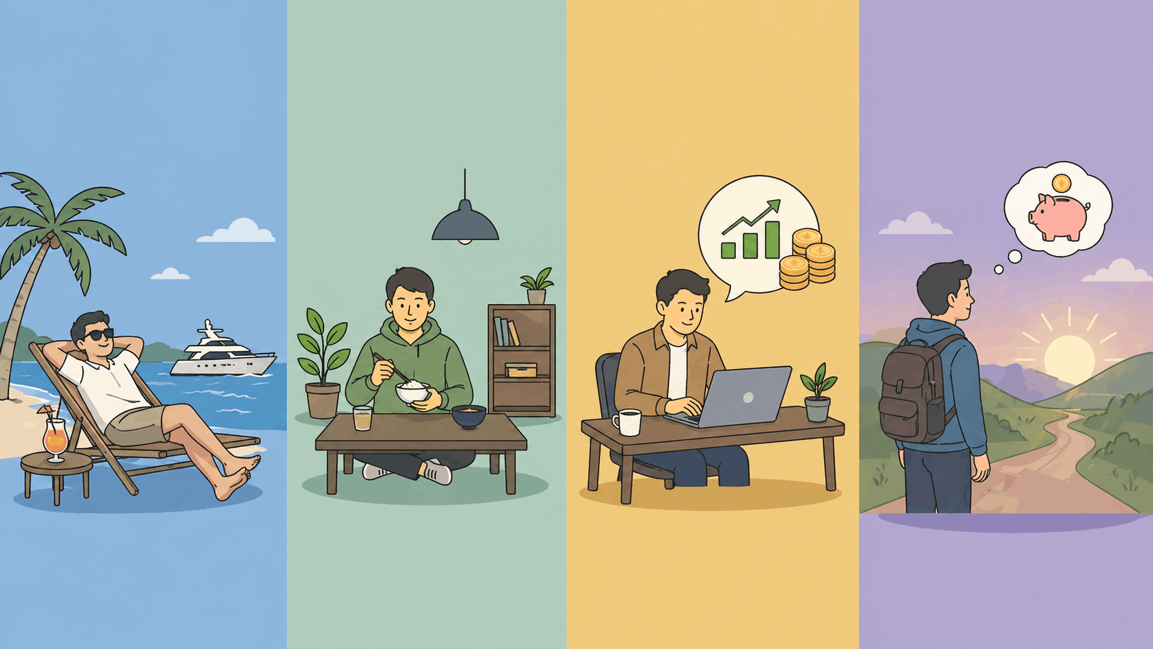 FIREの4つの種類を整理_アイキャッチ