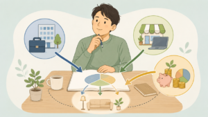 サイドFIREの資産取り崩しシミュレーション